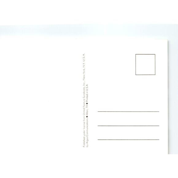 Garfield Merry Christmas Postcard Odie Dog Jim Davis Comic Orange Tabby Cat 1978 - Picture 2 of 2